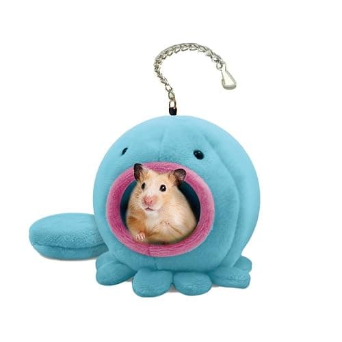 Petall Pet Hamster Warm Bed House Cusion Fleece Hut Hanging Cage Cute Toy Nest for Mini Small Animal Mice,Rat,Sugar Glider,Chinchilla,Dwraf Hamster,Gerbil - Image 1