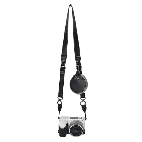 MUZIRI KINOKOO Camera Case for Sony ZV-E10 II, PU Leather Protective Case for Sony Alpha ZV-E10 II/ZVE10 II Camera with 16-50mm Lens - Removable Case with Shoulder Strap & Storage Pocket - Black thumbnail 9