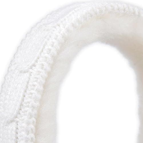 Harssidanzar Womens Winter Earmuffs, Sheepskin Earmuffs, Foldable Earmuffs, Outdoor Earwarmer HL303CA thumbnail 4