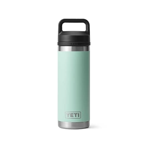 YETI Rambler 18 oz Bottle, Vacuum Insulated, Stainless Steel with Chug Cap, Seafoam - Image 1