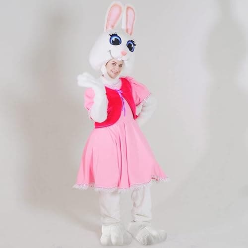Geyoga Easter Adult Bunny Shoes Rabbits Foot Shoes Bunny Feet Slippers White Costume Slippers Adult Cartoon Feet thumbnail 6