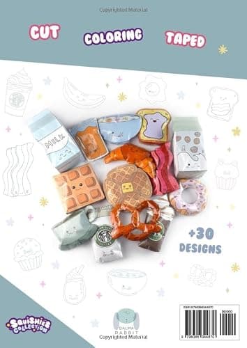Paper Squishy Breakfast: DIY coloring and craft book. Create cute squishies toys. (Squishies Collection) thumbnail 2
