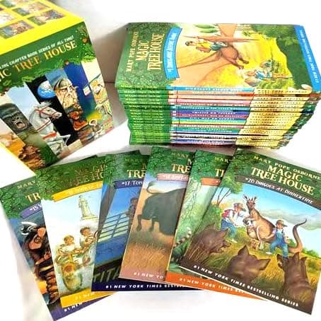A Library of Magic Tree House 1-28 Series Paperback Boxed Set Magic Treehouse 28 Complete Collection with The Box Early Childhood Education Materials House thumbnail 4