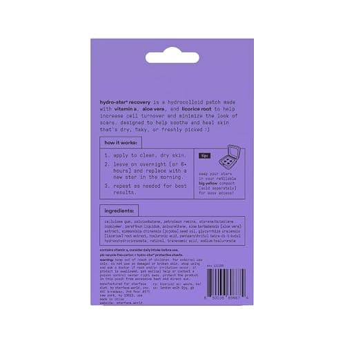 Starface Hydro-Star Recovery BIG PACK, Hydrocolloid Patches with Aloe Vera and Vitamin A, Helps Soothe and Protect Skin After Picking (96 Count) thumbnail 2