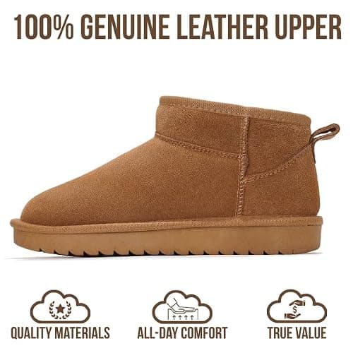 Project Cloud 100% Genuine Leather Ankle Boots for Women - Water Resistant with Memory Foam Insole Winter Boots for Women - Trending Shoes & Comfortable Women's Ankle Boots (Hippy) thumbnail 4
