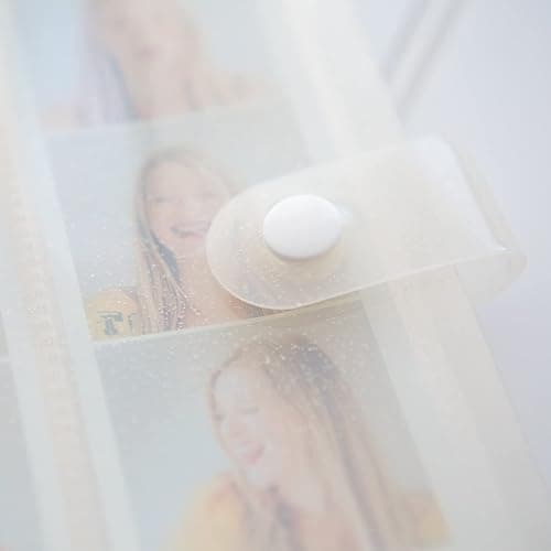Photo Booth Photo Album - 6 Ring Glitter Notebook Sparkle Binder With 20 2x6 Photo Sleeves - Fits 80 Slide In Photobooth Strips (2x6, QUARTZ) thumbnail 4