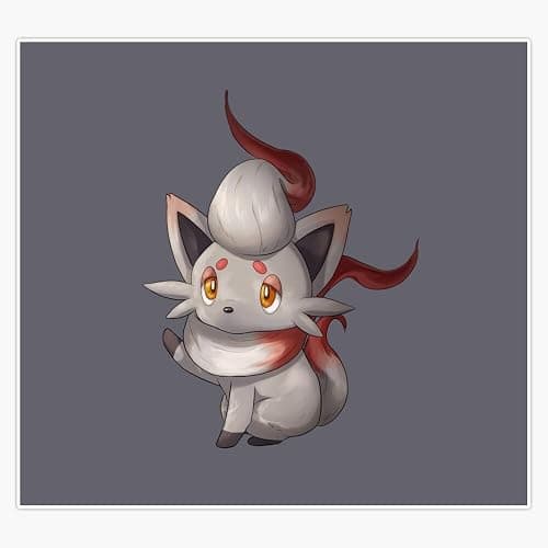 Cold Winter Zorua Magnet Reusable Flexible Magnetic Sticker 5" - Image 1