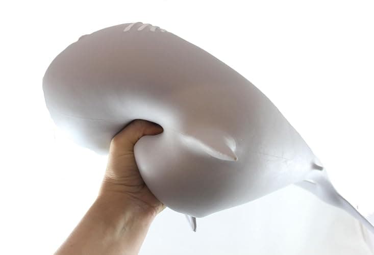 Jumbo 21.5" Shark Squishy Squeeze Stress Ball Soft Fiber Filling - Sensory, Fidget Toy thumbnail 3