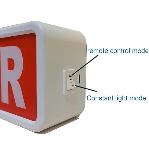 Panneau d'avertissement lumineux pour studio (à domicile/entreprise/bureau ou décoration murale) simple et facile avec interrupteur marche/arrêt thumbnail 4