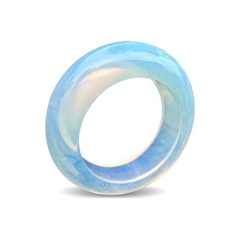 Natural Opal Ring - Energy Crystal Ring for Women and Men, Healing Stone Jewelry Gift - Image 1