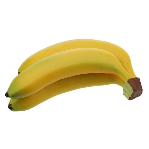 Woration Realistic Lifelike Artificial Banana Bunch Simulation Fruit Decorative Fake Food Model Display Photography Props Kitchen Wedding Home Party Decor - 3 Heads thumbnail 4