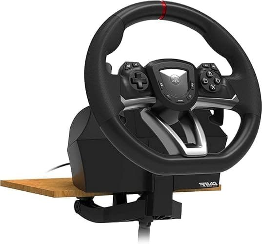 Hori Volante RWA Racing Wheel Apex - PS5 - PS4 - PC - Ufficiale Sony, nero thumbnail 7