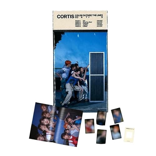 CORTIS COLOR OUTSIDE THE LINES Album (Weverse A Ver.) QR Card + Photobook + Photocard + OPP (GO!) - Image 1