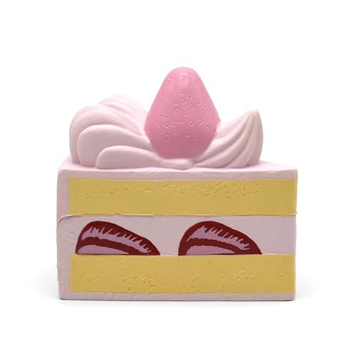 Strawberry Shortcake Squishy Birthday Cake Squeeze Colossal Slow Rising Squishies Scented Toy Gift (Pink) thumbnail 2
