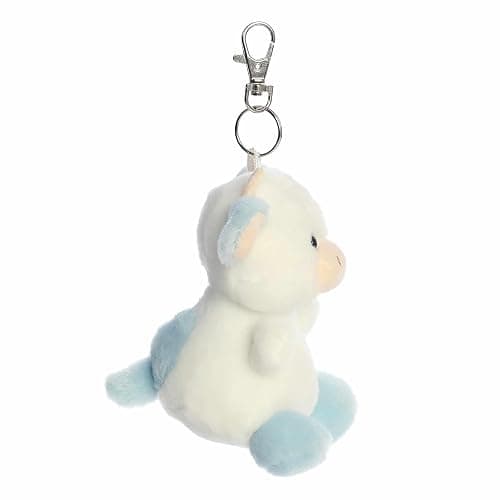Aurora® Adorable Palm Pals™ Skyla Blueberry Cow™ Clip-On - Fun Collectible Plush for Kids and Adult Collectors - Perfect for Decorating Rooms and Birthday Gifts - Blue 4 Inches thumbnail 3