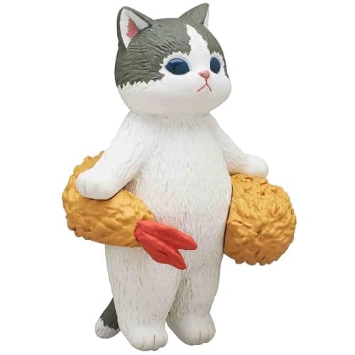 Kitan Club Mofusand Fried Shrimp Cat Blind Box - 1 of 5 Collectable Figurines - Fun, Versatile Decoration for Cat Enthusiasts thumbnail 4
