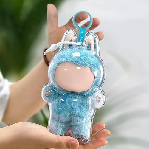 HD Clear Figure Display Protective Case Compatible with LABUB The Monsters Big into Energy and Let's Checkmate, Fall in Wild,Acrylic Case with Silicone Strap- Standing Case (Doll Not Include) thumbnail 2