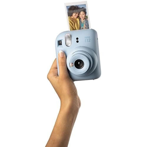 Fujifilm Instax Mini 12 Instant Camera + MiniMate Accessory Bundle & Compatible Custom Case + Fuji Instax Film Value Pack (50 Sheets) Flamingo Designer Photo Album (Pastel Blue) thumbnail 9