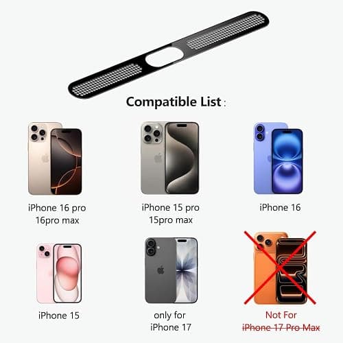 USB C Dust Plug Phone Speaker Dust Cover and Anti Dust Cover Protector Cap | for iPhone 17/16/16 Pro/16 Pro Max/iPhone 15/15 Pro/Pro Max – Black thumbnail 5