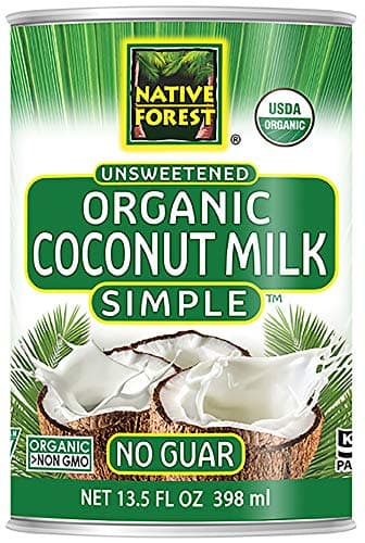 Native Forest Organic Unsweetened Coconut Milk – Canned Coconut Milk, No Guar Gum, Non-GMO Project Verified, USDA Organic – Simple, 13.5 Fl Oz (Pack of 12) - Image 1