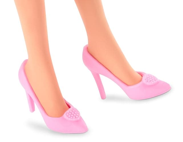 Barbie The Movie Doll, Margot Robbie as Barbie, Collectible Doll Wearing Pink and White Gingham Dress with Daisy Chain Necklace thumbnail 5