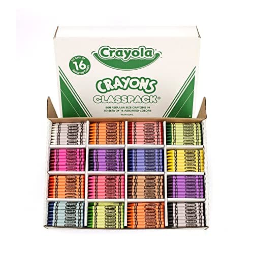 Crayola Crayon Classpack - 800ct (16 Assorted Colors), Bulk School Supplies for Teachers, Kids Crayons, Arts & Crafts Classroom Supplies, 3+ - Image 1