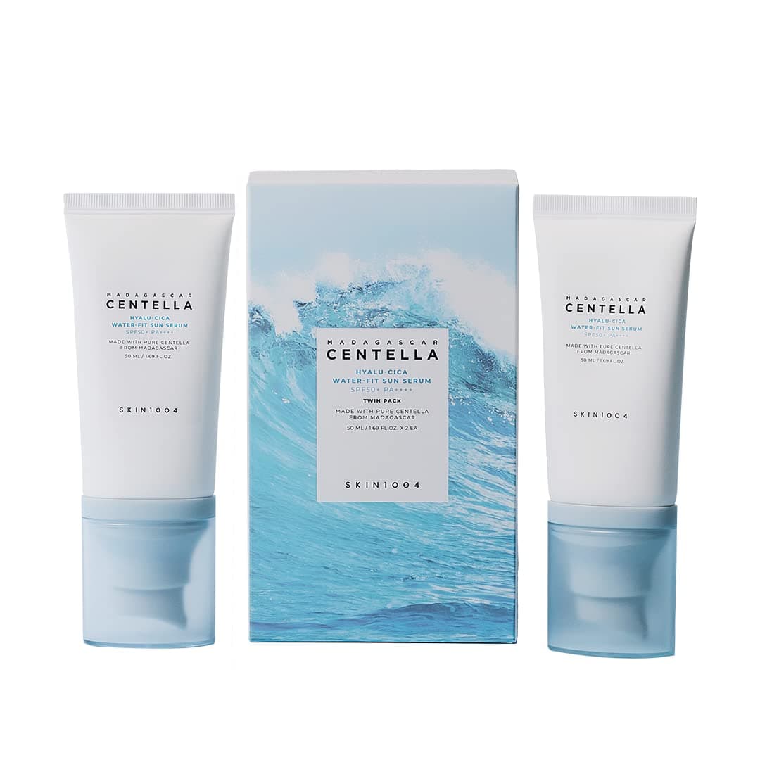 SKIN1004 Madagascar Centella Hyalu-Cica Water-Fit Sun Serum 50ml x 2ea (Twin Pack) - Image 1