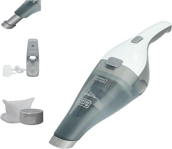 BLACK+DECKER dustbuster Cordless Handheld Vacuum, Portable Car Vacuum Cordless Rechargeable, Wall Mount, Strong Suction QuickClean (HNVC215B10) - Image 1