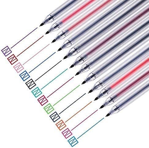 NYKKOLA Japanese Style Gel Ink Pen 0.5mm Colorful Fine Ballpoint Maker Pen for Office School Stationery Supply,Pack of 12, Assorted Colors thumbnail 3