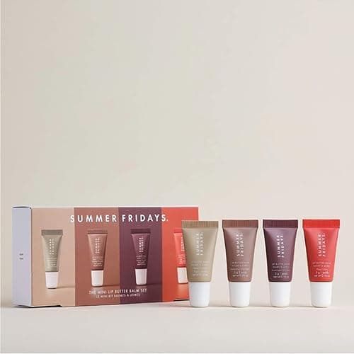 Summer Fridayss Lip Butter Balm, Summer Lip Balm Moisturizing Natural Lip Balm (4pc), Locks In Moisture, Moisturizes And Brightened, Contains Shea Butter, For Chapped Lips, For Men And Women thumbnail 2