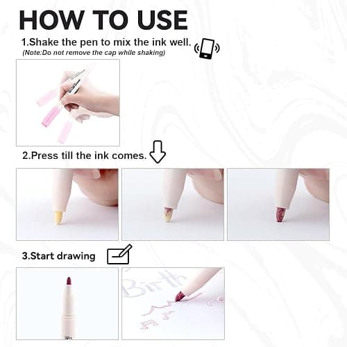 TRANSON 12pcs Outline Shimmering Markers with Metallic for Fun Art Drawing Craft DIY thumbnail 5