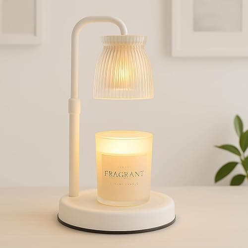 Shering Candle Warmer Lamp with Timer Dimmable, Gift Box, Gifts for Her, Birthday Gifts for Women, House Warming Gift New Home Decor, Wax Melt Warmer for Scented Jar Candles thumbnail 6