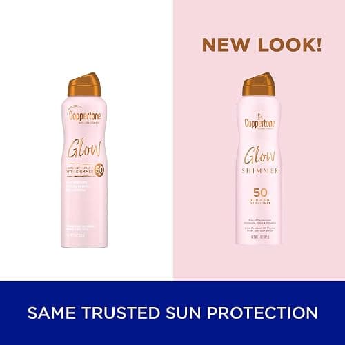 Coppertone Glow Shimmering Sunscreen Spray with Broad Spectrum SPF 50, 5 oz thumbnail 4