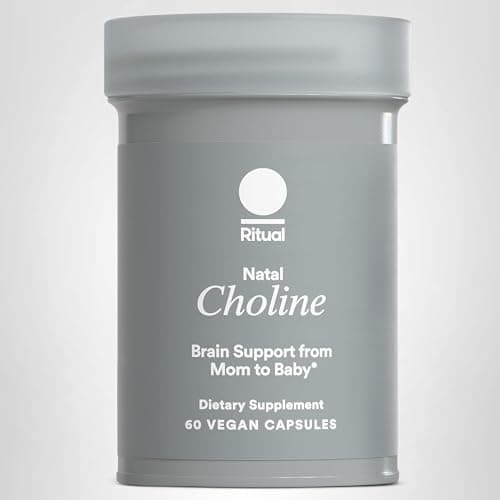 Ritual Natal Choline Supplement - 550mg - to Support Baby’s Cognitive Function When Taken During Pregnancy and Postpartum Choline Content in Breastmilk* - Vegan - Citrus - 60 Capsules - 30 Servings | Support Baby’s Cognitive Function When Taken During Pregnancy and Postpartum Choline Content in Breastmilk* - Vegan - Citrus thumbnail 8