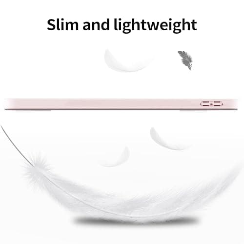Kenke for iPad 11/10th Gen Case with Pencil Holder 11/10.9 inch 2025 A16/2022, Soft TPU Back Shell Hybrid Slim Trifold Stand Protective Cover Support Touch ID Auto Wake/Sleep (Pink) thumbnail 8