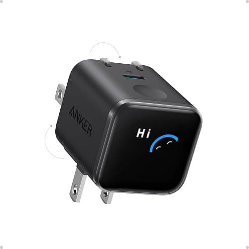 Anker Nano USB C Wall Charger, 45W Fast Charging Smart Display Charger, with 180° Foldable Plug, Smart Recognition, Built-in Care Mode, for iPhone17/16/15(Non-Battery,One USB-C Port,No Cable Included) - Image 1