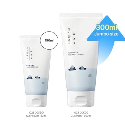 ROUND LAB 1025 Dokdo Cleanser 10.14 Fl Oz, Low pH Facial Cleanser for Sensitive Skin, Rich Soft Bubbles for Deep Cleansing and Makeup Removal, Hydrating Face Wash with Deep Sea Water, Korean Skin Care thumbnail 2