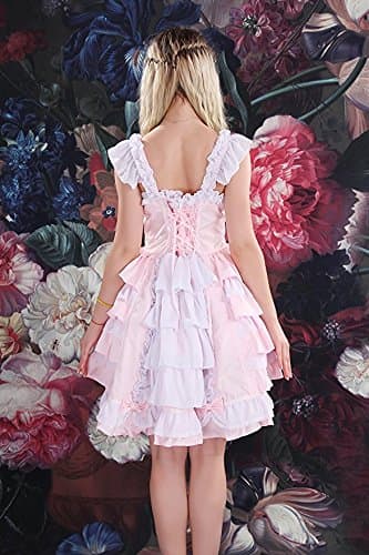 Smiling Angel Süßes Lolita-Kleid für Mädchen, Prinzessinnen-Spitzenrock, Cosplay-Kostüme thumbnail 2