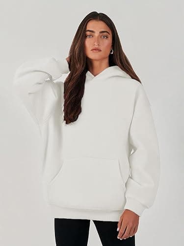 Lynkiss Women's Oversized Hoodies Long Sleeve Solid Heavy Pullover Tops Loose Sweatshirt with Pocket thumbnail 5
