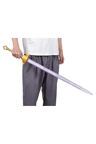 awlnany Cosplay Costume Props Sword 3D Printed Transparent Retractable Sword for Halloween Party Purple thumbnail 6