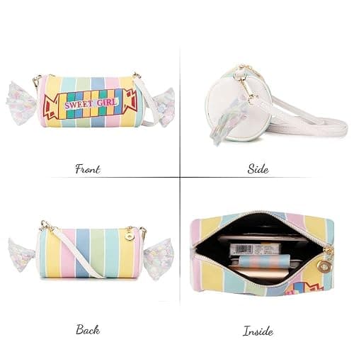 ENJOININ Fun Shape Purse for Women Novelty Handbags Unique Chain Crossbody Bag for Teens with Adjustable Shoulder Strap thumbnail 6