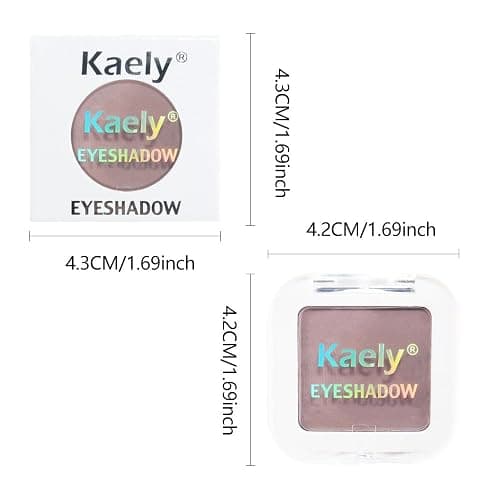 Kaely Taupe Single Eyeshadow Makeup, Blendable Neutral Powder Eye Shadow for Older Women, Lavender Plum Purple Mauve Matte Eyeshadow Palette for Green Eyes Pigmented Waterproof, sombras para ojos, 05 thumbnail 6