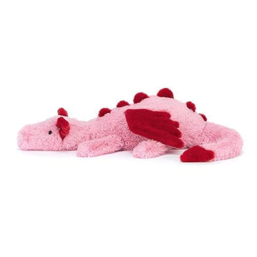 Jellycat Heart Dragon, 20 inches, Large, Pink and Red Plush Toy thumbnail 2