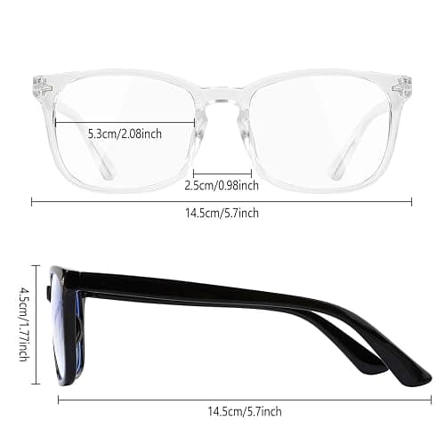 Yekepal Blue Light Blocking Glasses, 2 Pack Blue Light Glasses Men, Blue Light Glasses Women Eyeglasses Bluelight Eyestrain thumbnail 2