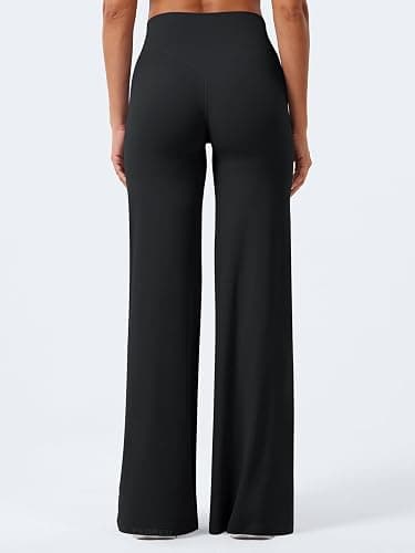 YEOREO Ease Workout Leggings Womens Straight Leggings Eddiy Gym Yoga Pants | 29"/31.5"/33"/35",No Front Seam,High Waist,Buttery,Booty Lifting,Wide Leg thumbnail 4