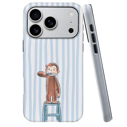 Case for iPhone 17 Pro - [Drop Protection Phone Cover] - Hybrid Case for Girl Women - Funny Monkey Stripes 01 thumbnail 5