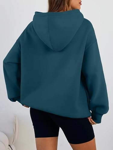 Trendy Queen Womens Oversized Hoodies Comfy Sweatshirts Spring Fashion 2026 Outfits Casual Tops Fleece Clothes with Pockets thumbnail 4
