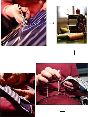 RBOCOTT Solid Color Tie Formal Necktie for Men thumbnail 3