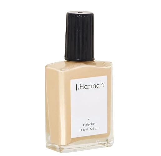 J. Hannah Nail Polish – Vegan, Non-Toxic, Cruelty-Free, Gluten-Free, Long Lasting, USA Made, Neutral Soft, Caramel White Color (Marzipan) - Image 1