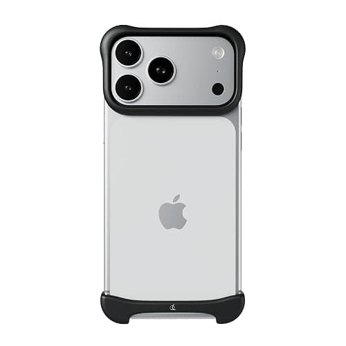 Arc Pulse Compatible with iPhone 17 Pro Phone Case (2025), Minimalist Protective Shock Absorption Aerospace Grade Aluminum Shells + Elastomer Inlays Easy Fit 6.3 inch (Aluminum Matte Black) - Image 1